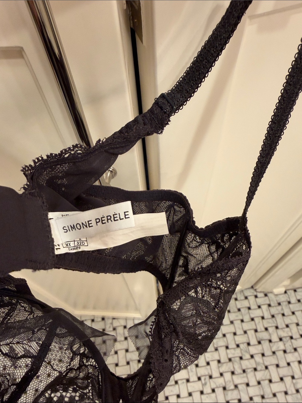 Simone Perele dark gray lace bra - Picture 2 of 4